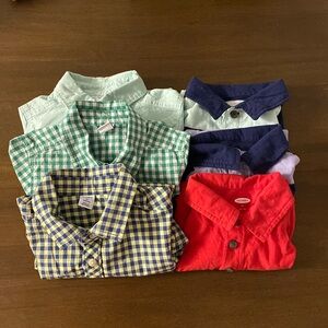 (6) 3T Short Sleeve Button Down and Polo Bundle (Old Navy and Carter’s)